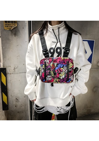 Gri Özel Moda Açık Rahat Unisex Haberci Çanta Adam Crossbody Göğüs Çantası (Yurt Dışından) modelleri