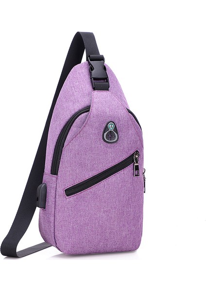 Mor 2022 Crossbody Sling Sırt Çantası Sling Çanta Seyahat Yürüyüş Göğüs Çantası Sırt Çantası Erkek Kadın Göğüs Çantaları (Yurt Dışından)