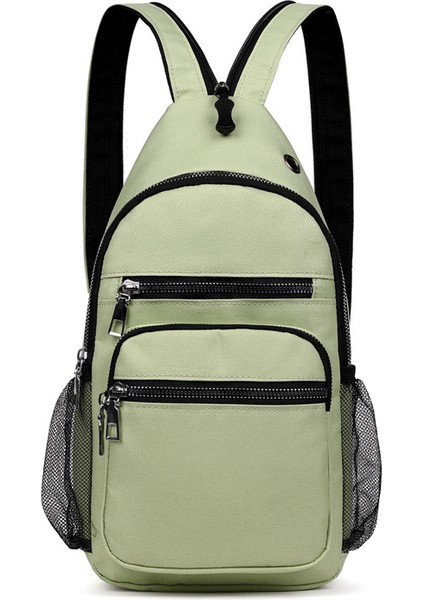 Açık Yeşil Doğrulanmış Mnanufacturer Moda Açık Erkekler Spor Göğüs Çantası Sırt Çantası Çok Fonksiyonlu Seyahat Tek Kollu Çanta Crossbody Fanny Çanta Kadınlar Için (Yurt Dışından)