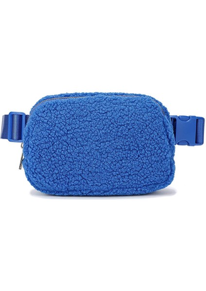 Mavi Moda Özelleştirilmiş Sherpa Chic Kadın Taklit Kürk Göğüs Paketi Rahat Fanny Paketi ve Crossbody Kemer Çantası (Yurt Dışından)
