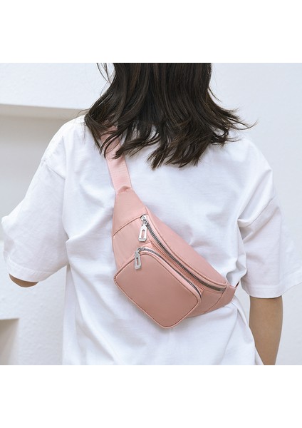 Mavi Basit ve Şık Kadın Crossbody Göğüs Çantası Çok Amaçlı Büyük Kapasiteli Cep Telefonu Bel Çantası (Yurt Dışından) fırsatları