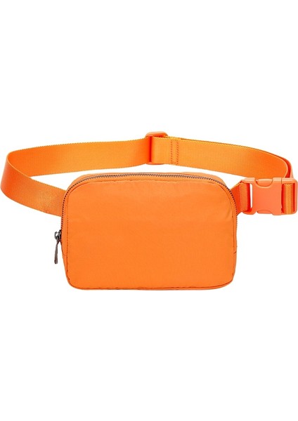 Siyah Fuliya Kadın Fanny Paketi Omuz Bel Çantası Taşınabilir Hafif Rahat Açık Unisex Göğüs Çantaları (Yurt Dışından)