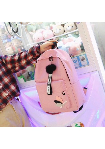 3 Kadın Kanvas Sırt Çantası 2023 Basit Küçük Lise Çantası (Yurt Dışından) fırsatları