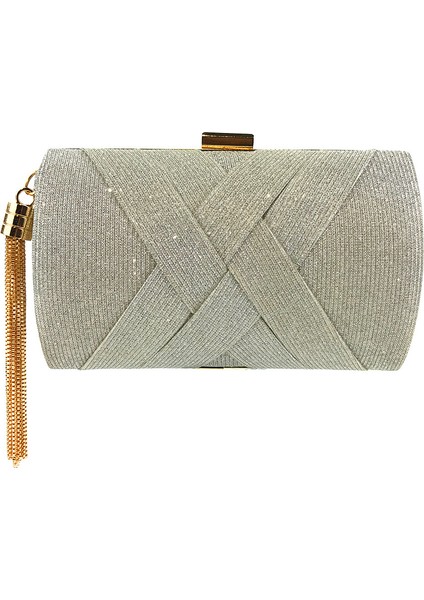 02 Kadın Akşam Debriyaj Çanta Leke Kumaş Çanta Düğün Balo Gece Dışarı Parti Kristal Zarf Debriyaj Crossbody Omuz Çantaları (Yurt Dışından)