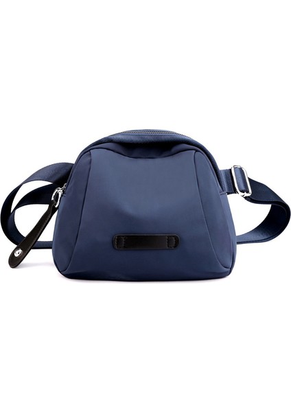 Mavi Yeni Moda Büyük Kapasiteli Kabuk Çanta Düz Renk Basit Çok Yönlü Hafif Kadın Tek Omuz Crossbody Çanta (Yurt Dışından)