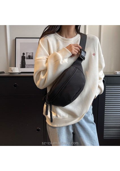 5 2023 Yeni Moda Özel Logo Düz Spor Salonu Spor Seyahat Kadın Crossbody Sling Omuz Göğüs Çanta (Yurt Dışından)