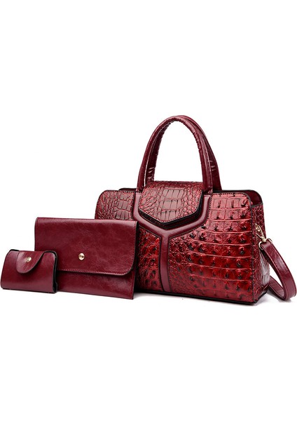 Sarı Yaz Yeni Moda Düz Renk Lüks Pu Su Geçirmez Çanta Kadın Çanta Tote Çanta Fermuar (Yurt Dışından) modelleri