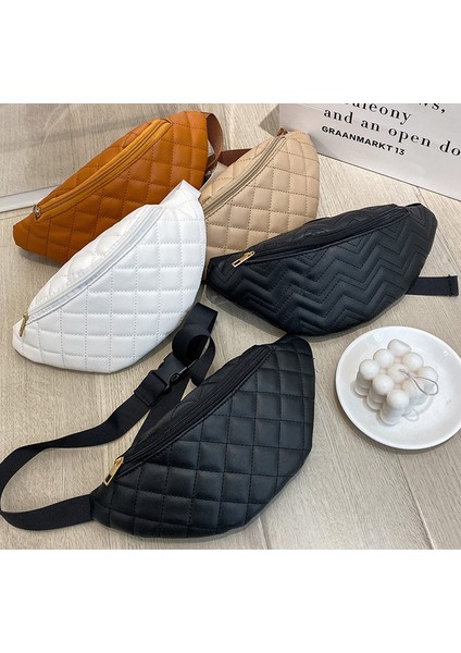 2 Yeni Kadın Bel Çantası Bayan Messenger Çanta Elmas Kafes Göğüs Çantası Kadın (Yurt Dışından) modelleri