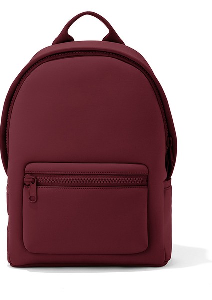 Bordo High-End Lüks Neopren Çanta Su Geçirmez Çok Fonksiyonlu Sırt Çantası Büyük Kapasiteli Pembe Kadın Sırt Çantası (Yurt Dışından)