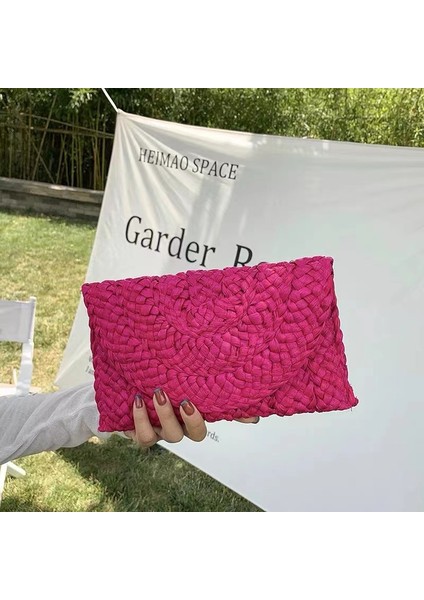 Birincil Renk El Yapımı Çantalar Saman Dokuma Kadın Çantalar ve Çantalar Yaz Plaj Bayanlar Hasır Çanta Debriyaj Çantalar Plaj Rattan Çantalar (Yurt Dışından) fırsatları