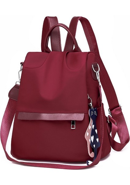 Bordo Yeni Kadın Çanta Moda Oxford Omuz Çantası Pureleisure Seyahat Sırt Çantası (Yurt Dışından) modelleri