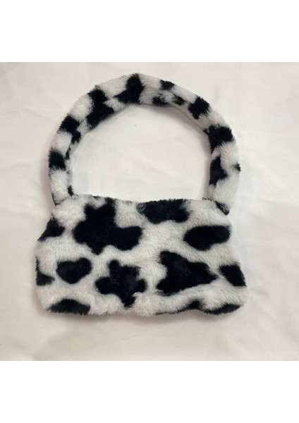 Sku 02 Retro Leopar Desen Baskı Sıcak Kürk Kadın Peluş Kadınlar Için Crossbody Çanta Kış Omuz Çantaları Çanta (Yurt Dışından) modelleri