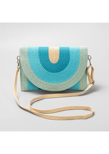 8 2023 Şerit Dikiş Hasır Tote Plaj Çantası Seyahat Alışveriş Piknik El Yapımı Dokuma Omuz Çantası Püskül Çanta Çanta (Yurt Dışından) fiyatları