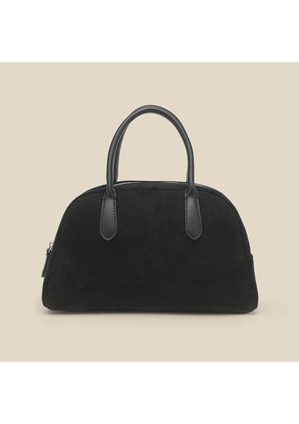 Siyah Yüksek Kaliteli Süet Kumaş Çanta Moda Büyük Kapasiteli Kadın Çanta (Yurt Dışından)