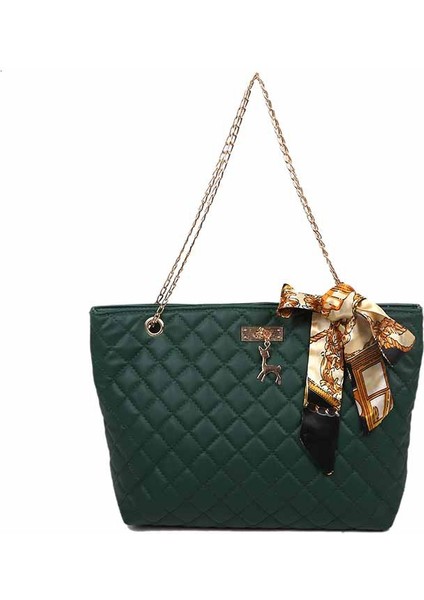 Sarı Yeni Kore Versiyonu Düz Renk Kadın Omuz Çantası Moda Rahat Ringgertot Çanta Trend Ipek Eşarp Metal Zincir Messenger Çanta (Yurt Dışından) fiyatları