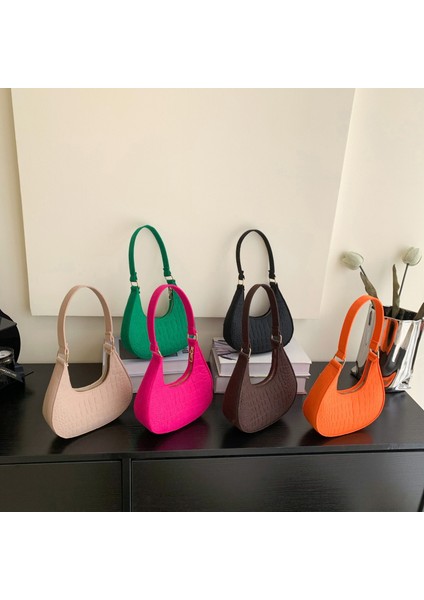 Kırmızı 9914 2023 Yeni Moda Timsah Desenli Koltuk Altı Çantası Kadın Omuz Çantası Kadınlar Için (Yurt Dışından) fiyatları
