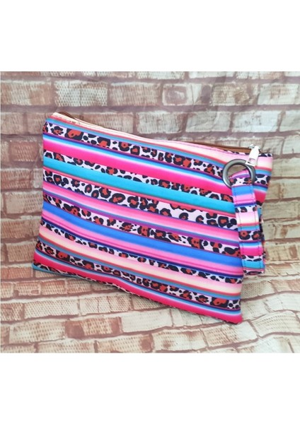 Stil 2 Silvia Kadın Moda Çiçek Inek Leopar Baskı Desen Debriyaj Çanta Renkli Zarf Akşam Parti Çantası (Yurt Dışından) fırsatları