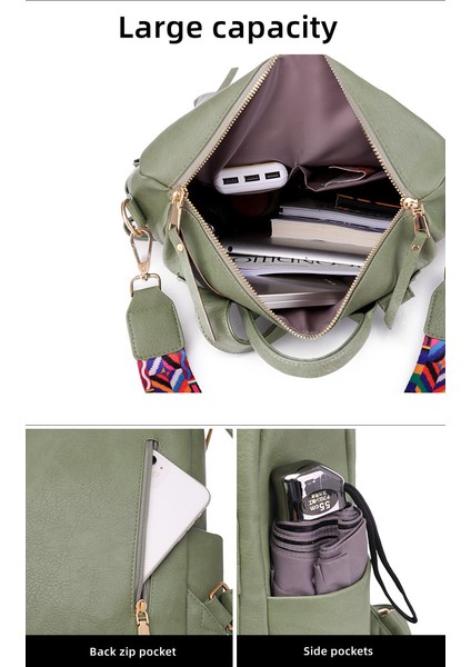 SKU14 2022 Moda Özel Lüks Bayan Çanta Pu Deri Bayan Sırt Çantası Büyük Kapasiteli Bayan Messenger Çanta (Yurt Dışından) indirimleri