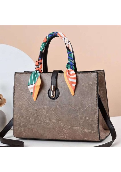 3 Yüksek Kaliteli Çanta Tote Çanta Yay Trim Düz Renk Deri Kadınlar Için Crossbody Çanta Büyük Kapasiteli Kadın Postacı Çantası Kadın (Yurt Dışından)