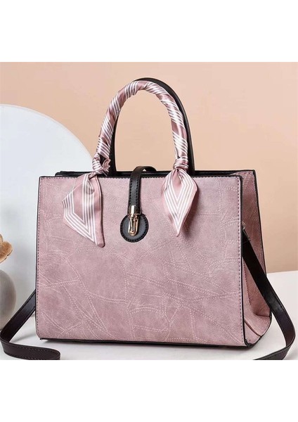 3 Yüksek Kaliteli Çanta Tote Çanta Yay Trim Düz Renk Deri Kadınlar Için Crossbody Çanta Büyük Kapasiteli Kadın Postacı Çantası Kadın (Yurt Dışından)