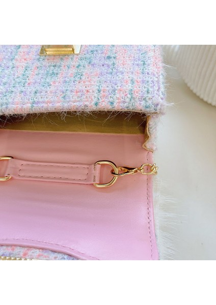 Stil 4 Mini Kadın Çantası Trend 2024 Kare Tasarım Süslemeleri Crossbody Çanta Lüks Çanta Kaliteli Pu Deri Parlak Renk Omuz Çantaları (Yurt Dışından) fırsatları