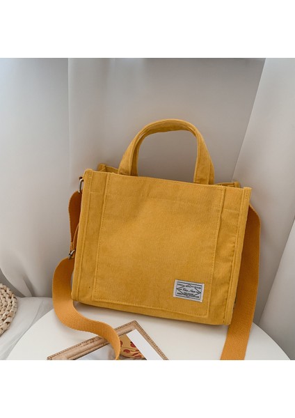 Kahverengi 2023 Yeni Kadife Kadın Çanta Kore Tarzı Öğrenci Büyük Kapasiteli Tek Omuz Crossbody Çanta (Yurt Dışından) fırsatları