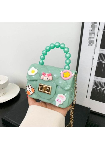 Renk 9 Diy Mini Çocuklar Pvc Jöle Çanta Kadın Zincir Messenger Çanta Çocuk Jöle Sikke Çantalar Kızlar Için Sevimli Şeker Renkli Küçük Çanta (Yurt Dışından)