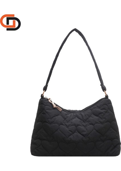 Gümüş Kadın Kapitone Çanta Naylon Kirpi Omuz Çantası Yumuşak Kabarık Tote Çanta Hafif Dolgu Koltukaltı Hobo Çanta (Yurt Dışından) fiyatları