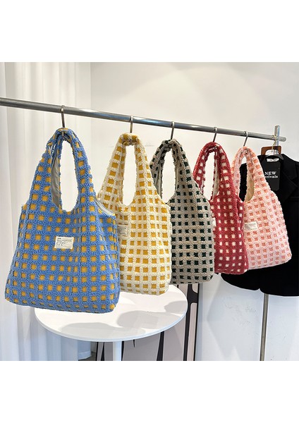 Kadın Çantası Renk 1 Yeni Moda Özel Kadın Büyük Kapasiteli Havlu Tote Çanta Rahat Peluş Yün Kabarık Omuz Çanta (Yurt Dışından) fiyatları
