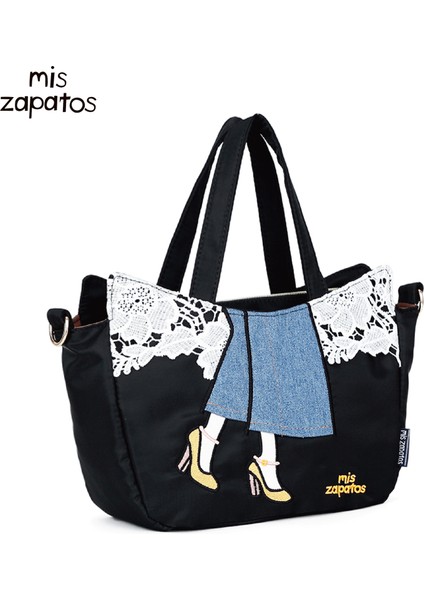 Mavi Miszapatos Yeni Naylon Omuz Çantası Crossbody Kadın Çantası Güzel Işlemeli Çanta (Yurt Dışından) fiyatları