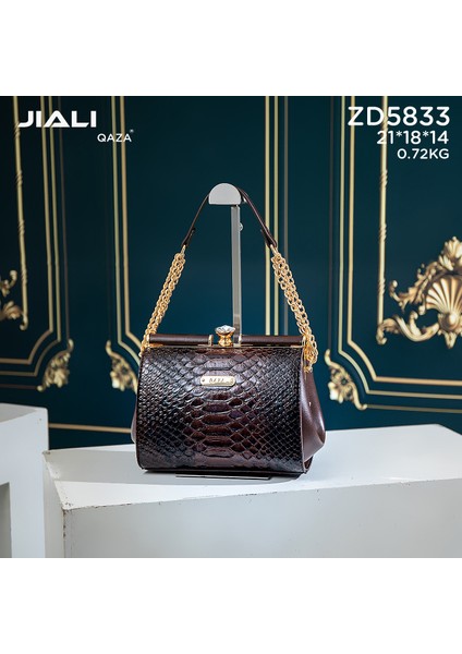 Mavi Qaza Yüksek Kalite Lüks Kadın Taklidi Crossbody Çanta 2023 Yeni Moda Tasarımcısı Bayanlar Timsah Desen Omuz El Çantaları (Yurt Dışından)