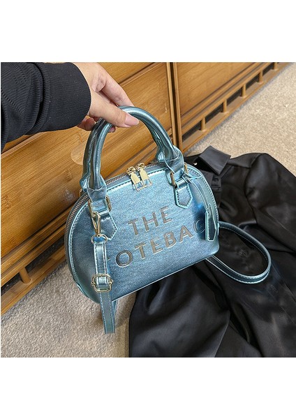 Mavi Dh Kadın Çanta Sonbahar Kış Yeni Kadın Edebi Tek Omuz Çantası Tasarımcı Crossbody Çanta Trend Kadın Çantası (Yurt Dışından)