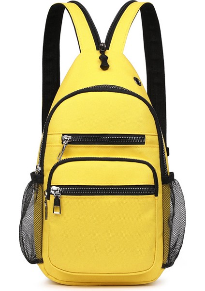 Sarı Doğrulanmış Mnanufacturer Moda Açık Erkekler Spor Göğüs Çantası Sırt Çantası Çok Fonksiyonlu Seyahat Tek Kollu Çanta Crossbody Fanny Çanta Kadınlar Için (Yurt Dışından)