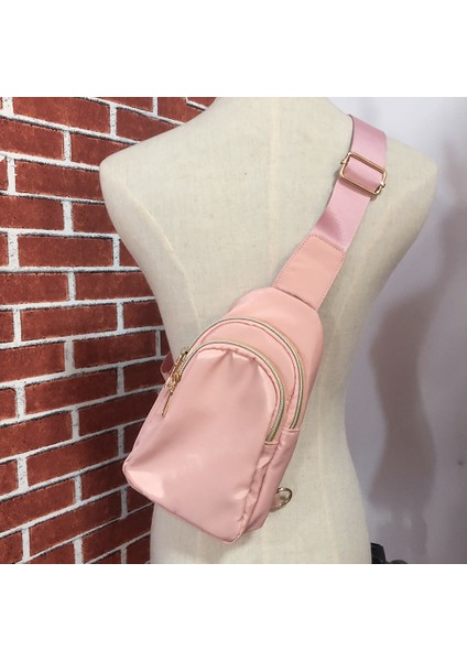 2 Yeni Naylon Çapraz Vücut Kadın Göğüs Çantası Moda Tek Kollu Çanta Açık Hava Sporları Küçük Sırt Çantası Hafif Fanny Paketi (Yurt Dışından) fırsatları