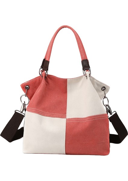 Yeşil Fuliya Özel Büyük Kapasiteli Bayan Çanta Açık Vintage Crossbody Kadın Kanvas Tote Çanta (Yurt Dışından)