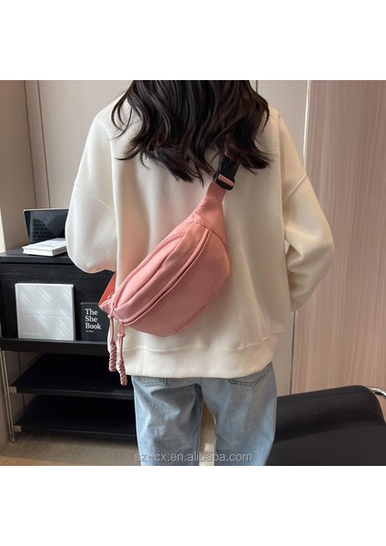 1 2023 Yeni Moda Özel Logo Düz Spor Salonu Spor Seyahat Kadın Crossbody Sling Omuz Göğüs Çantaları (Yurt Dışından)