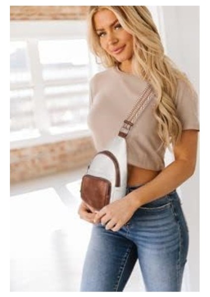 2 Yeni Sıcak Satış Kadın Küçük Omuzdan Askili Çanta Suni Deri Fanny Paketi Kadın Crossbody Çanta Göğüs Çantası Gitar Askısı ile (Yurt Dışından) modelleri