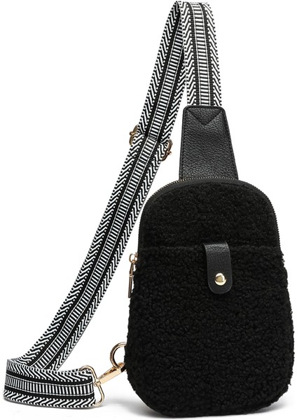 Kahverengi Moda Yeni Sonbahar Kış Sherpa Göğüs Çanta Moda Kadın Kızlar Alışveriş Seyahat Için Büyük Kapasiteli Rahat Crossbody Çanta (Yurt Dışından) fiyatları