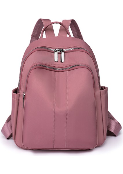 Pembe Yeni Moda Yüksek Kaliteli Fermuarlı Çantalar Kadın Naylon Kumaş Yüksek Değerli ve Dayanıklı Sırt Çantası (Yurt Dışından)