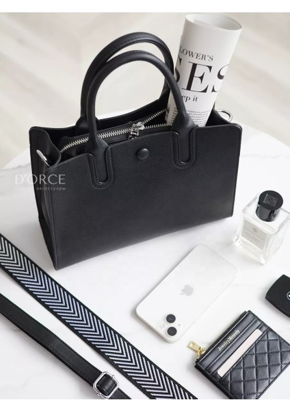 Büyük Siyah Fabrika Özel Logo Desteği Oem Odm Kızların Omuz Çantaları Avrupa ve Amerika Birleşik Devletleri Kadın Çanta Bayan Moda Tote Çanta (Yurt Dışından) modelleri