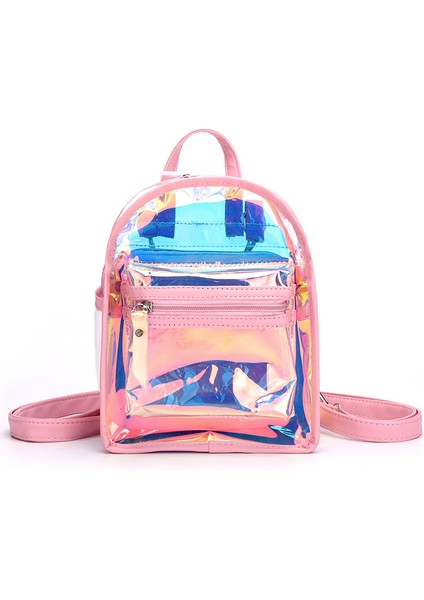 Siyah Moda Holografik Pvc Çanta Renkli Kızlar Mini Jöle Sırt Çantası Şeffaf Şeffaf Pvc Kadın Sırt Çantası (Yurt Dışından) fiyatları