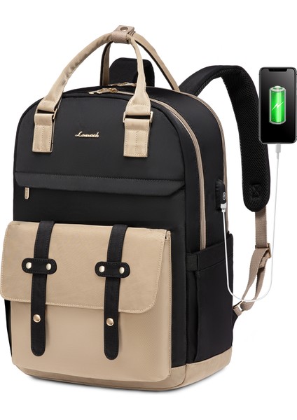VYMB2090LK03M-15.6IN Lovevook 2023 Yeni Tasarımcı Kız Erkek Okul Çantası Iş Açık Seyahat Moda 15.6 Kadın Dizüstü Sırt Çantası USB Bağlantı Noktası ile (Yurt Dışından) fiyatları