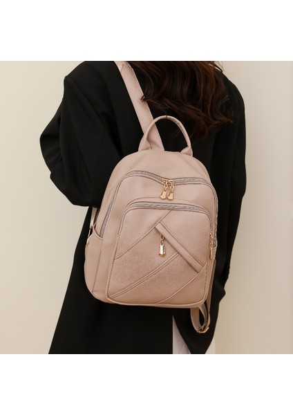 Pembe Kadınlar Için Koleji Su Geçirmez Kadın Sırt Çantaları Moda Sırt Çantası Pu Polyester Okul Çantaları Yumuşak Yeni Moda Sırt Çantası Özel (Yurt Dışından) modelleri