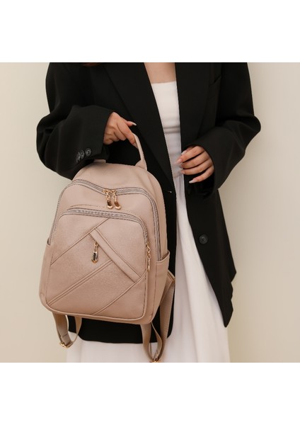 Pembe Kadınlar Için Koleji Su Geçirmez Kadın Sırt Çantaları Moda Sırt Çantası Pu Polyester Okul Çantaları Yumuşak Yeni Moda Sırt Çantası Özel (Yurt Dışından) fırsatları