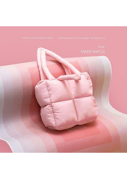 Kahverengi Yeni Varış Küçük Kabarık Tote Çanta Bayanlar Moda Tote Çanta Kadın Moda Özelleştirilmiş Logo Puffer Tote Çanta (Yurt Dışından) modelleri
