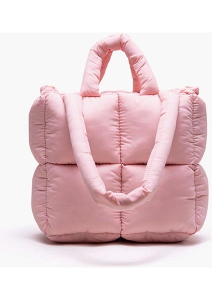 Kahverengi Yeni Varış Küçük Kabarık Tote Çanta Bayanlar Moda Tote Çanta Kadın Moda Özelleştirilmiş Logo Puffer Tote Çanta (Yurt Dışından) indirimleri