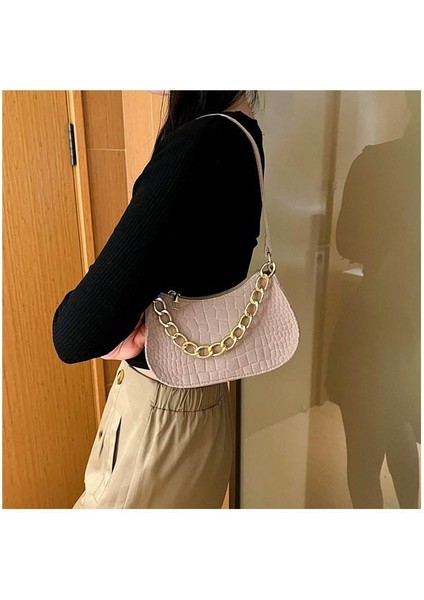 Mavi Mini Kumaş Crossbody Askılı Çanta Kadınlar Için 2023 Lüks Marka Tasarım Çanta Basit Omuz Çantası Çanta (Yurt Dışından)
