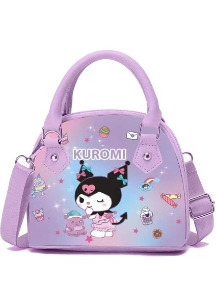 D Ruunjoy My Melody Okul Çantası Çanta Kuromi Crossbody Çanta Pochacco Pu Deri Cüzdan Pu Çanta Omuz Çantası (Yurt Dışından)