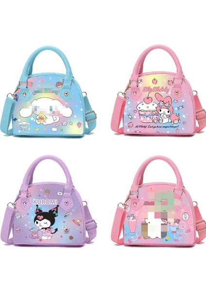 D Ruunjoy My Melody Okul Çantası Çanta Kuromi Crossbody Çanta Pochacco Pu Deri Cüzdan Pu Çanta Omuz Çantası (Yurt Dışından) modelleri