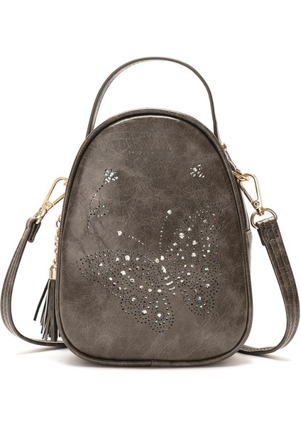 Gri-Siyah Cartera Bluey Mujer Piknik Seyahat Çok Fonksiyonlu Unisex Kawaii Okul Çantaları Sırt Çantası Seyahat Kızlar Için (Yurt Dışından)